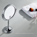 Хромированное двухстороннее зеркало для макияжа с поворотной столешницей